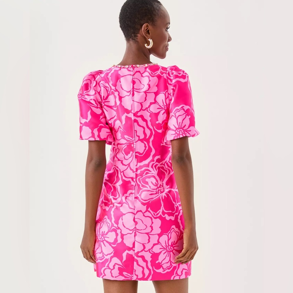 NWT Lilly Pulitzer Britnee Beaded Jacquard Shift Dress - Picture 7 of 10